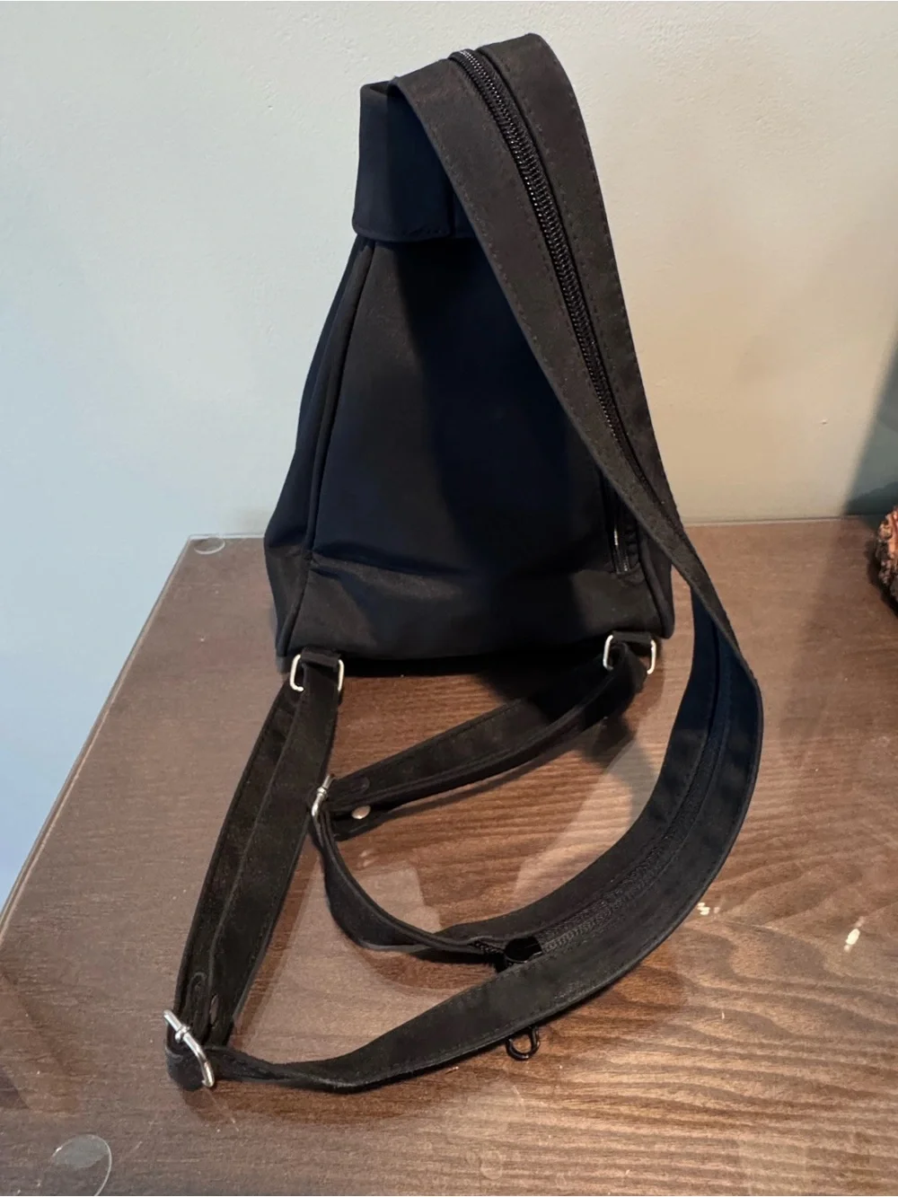 Adorable Black Small Backpack Handbag! EUC